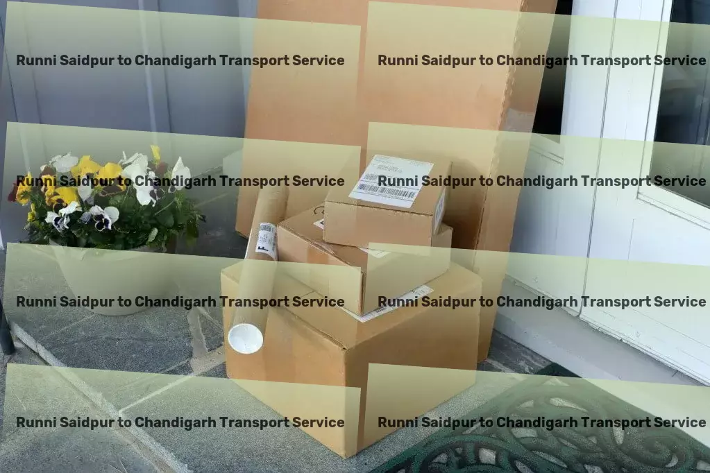 Runni Saidpur to Chandigarh Luggage Courier Efficient courier services