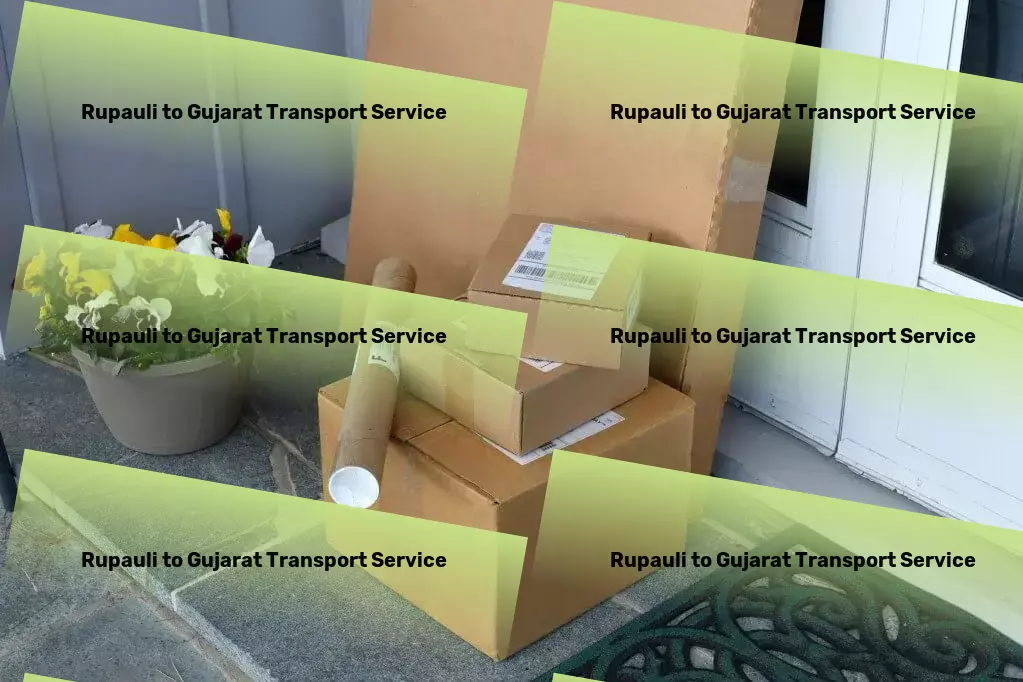 Rupauli to Gujarat Courier And Parcel Mastering the art of seamless Indian journeys for you! - High-speed goods transport