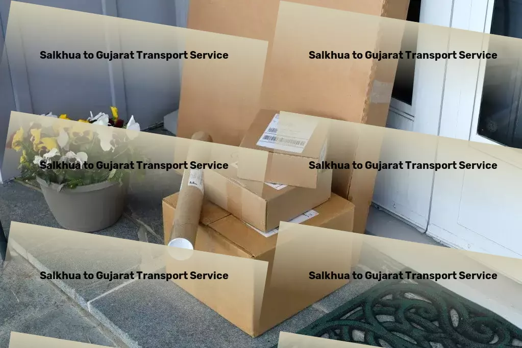 Salkhua to Gujarat Courier And Parcel Connecting dots across India with premier travel solutions! - Advanced goods transportation