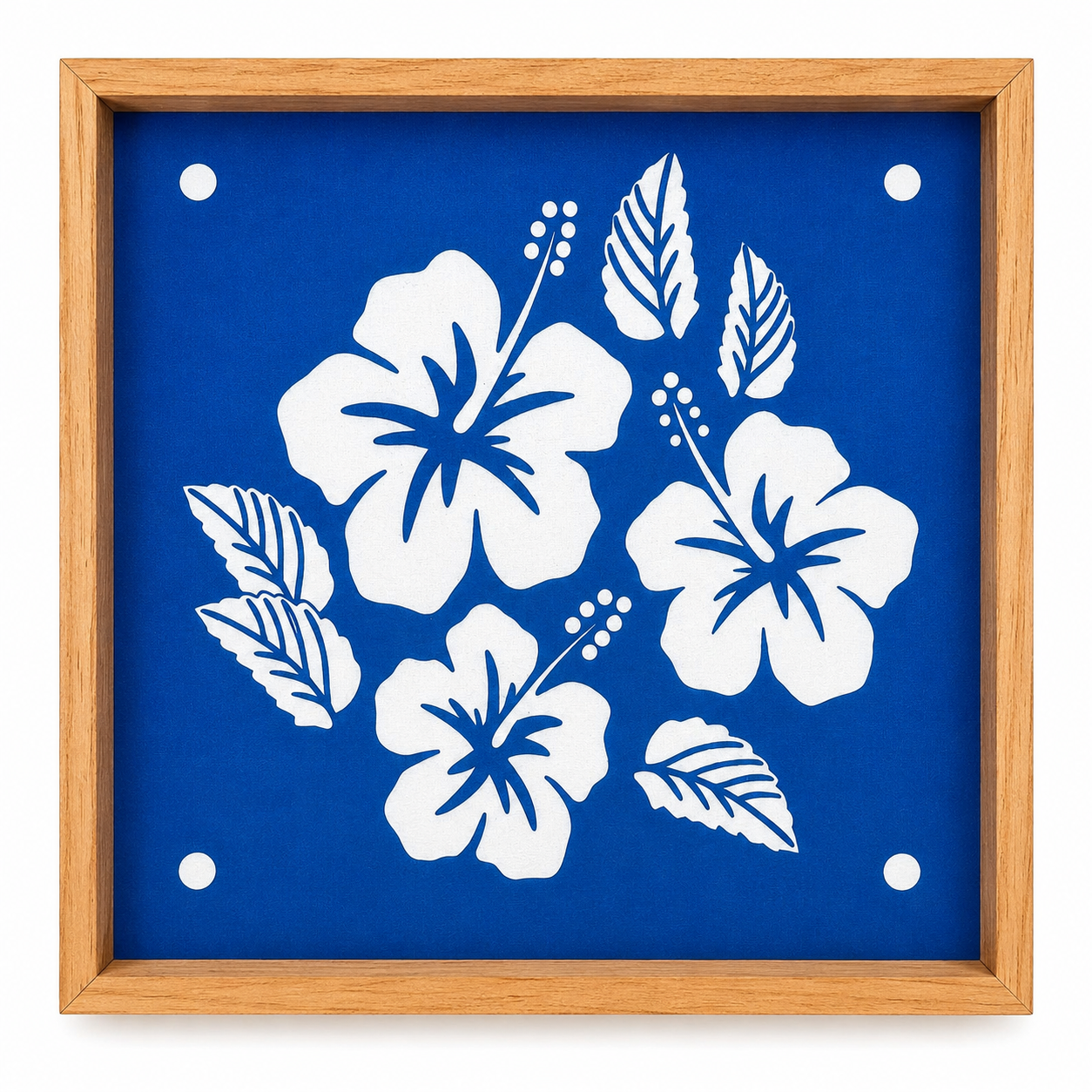 Hibiscus Flower Rangoli Design (10 x 10 Inch)