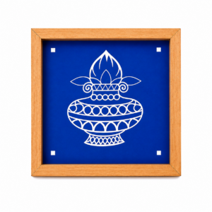 Kalash Wooden Rangoli Design Stencil | 5x5 Wooden Rangoli Stencil